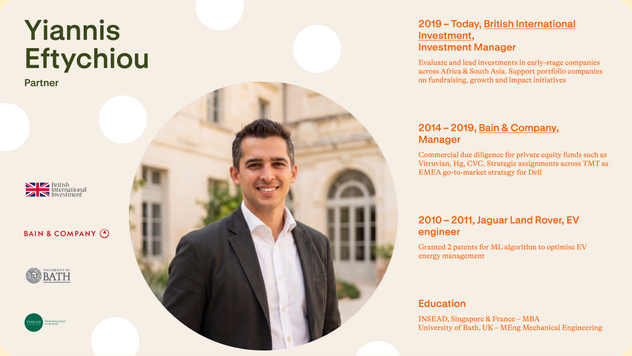 Yiannis Eftychiou — partner profile slide