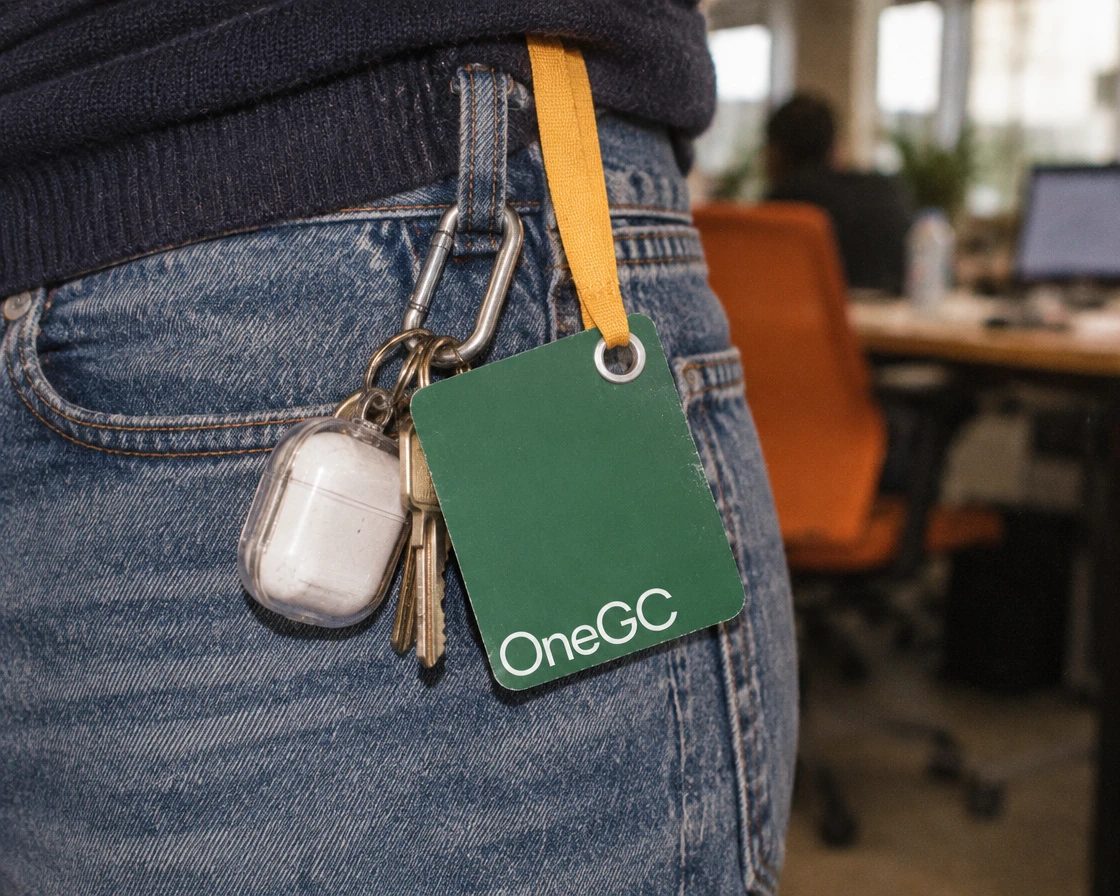 Photo: OneGC key tag on jeans