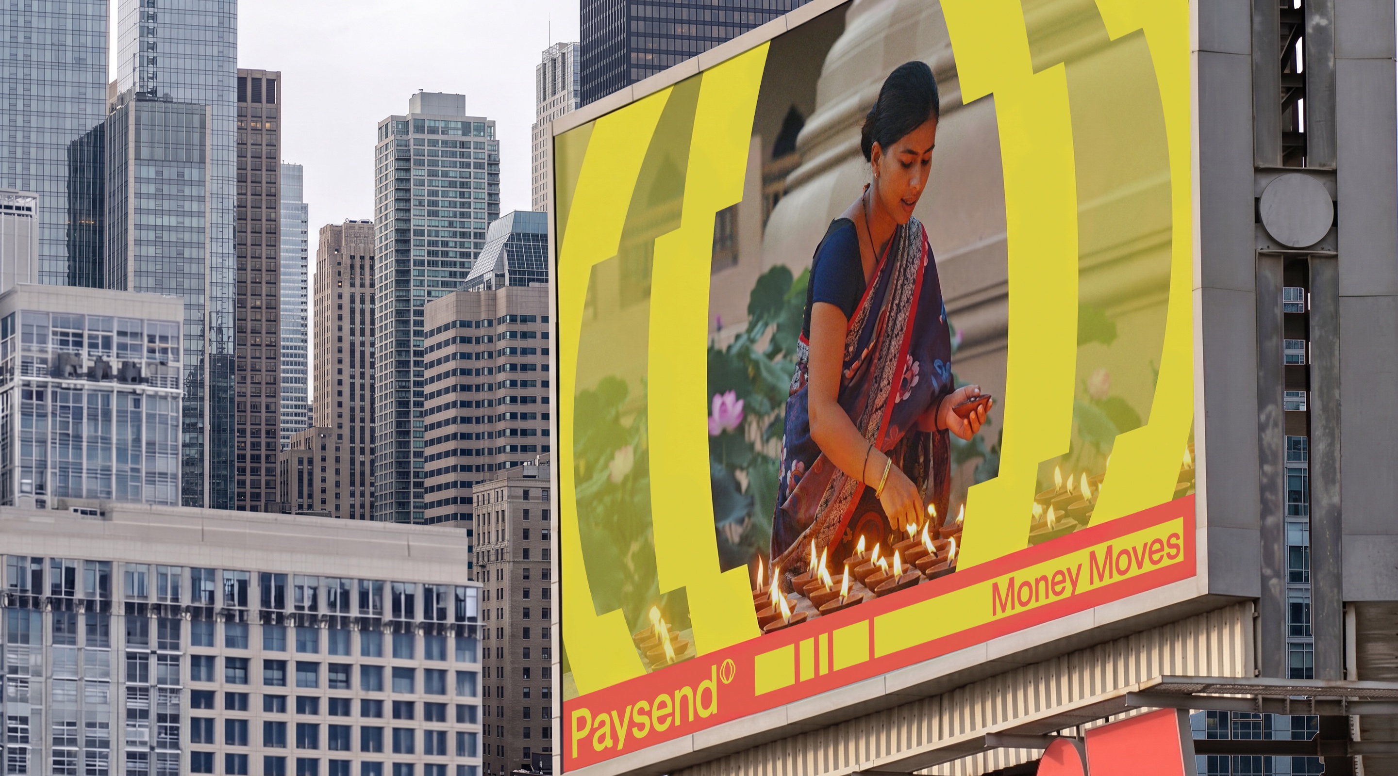 Paysend Money Moves out-of-home billboard