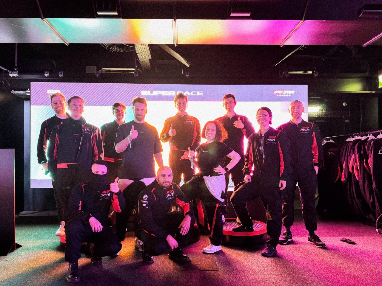 we've ran design leaders go karting race at F1 venue London!